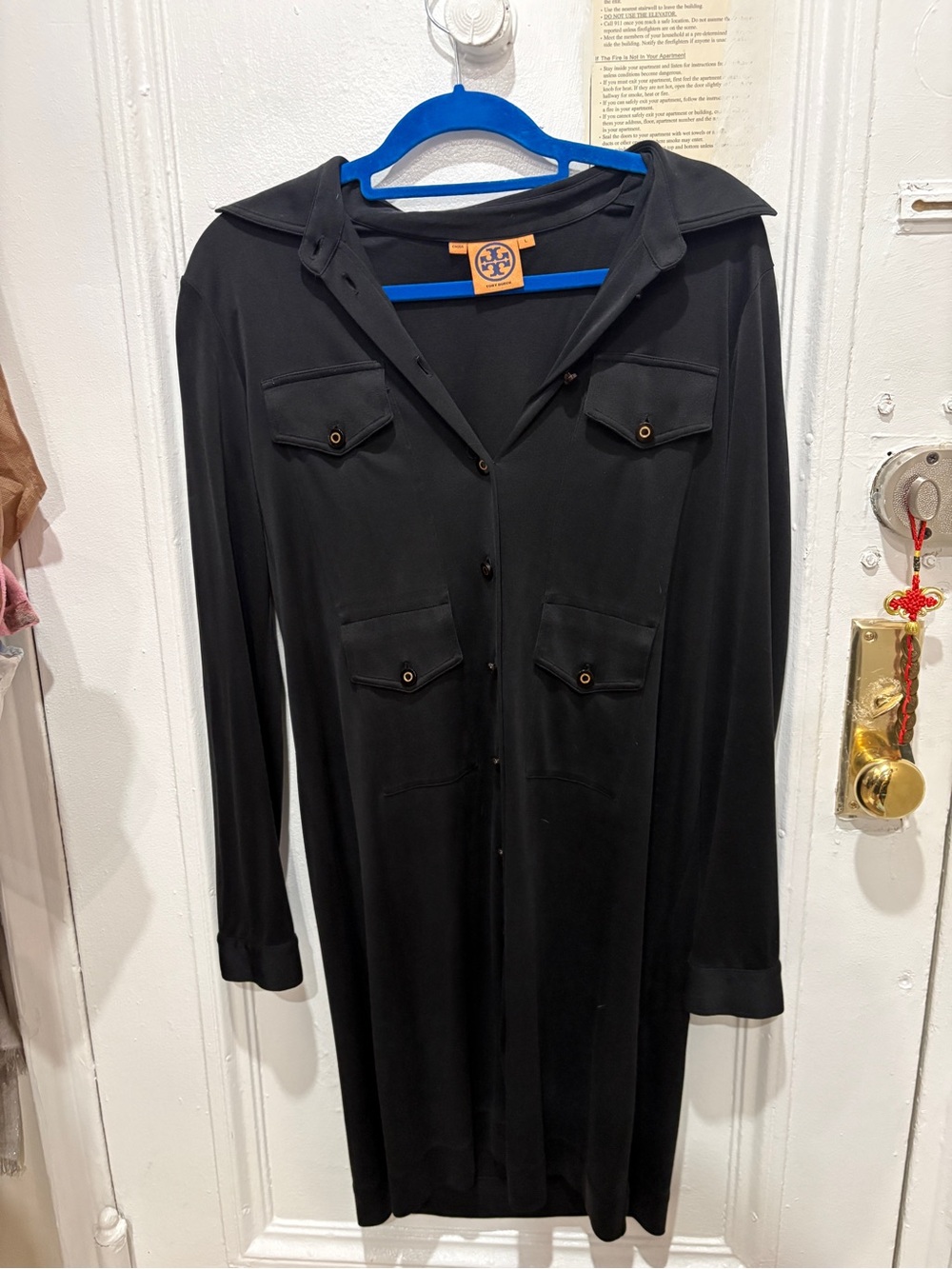 Tory Burch silk button down dress
